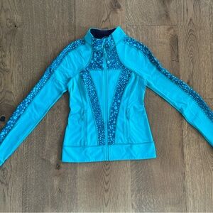 Ivivva By Lululemon Perfect Your Practice Jacket teal Full Zip Size 10/12